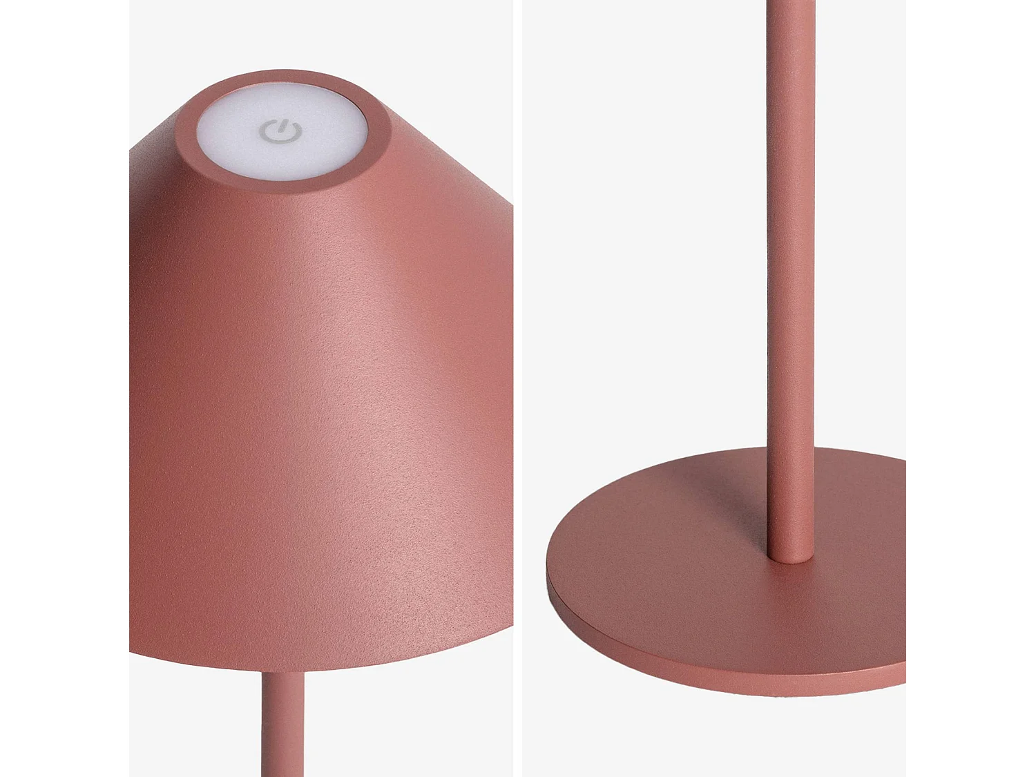 Lampada da tavolo led senza fili, 32cm, terracotta