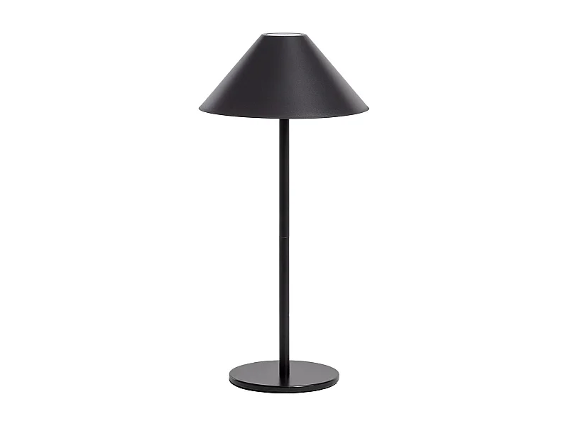 Lámpara de pie interior/exterior led inalámbrica, h32cm negro