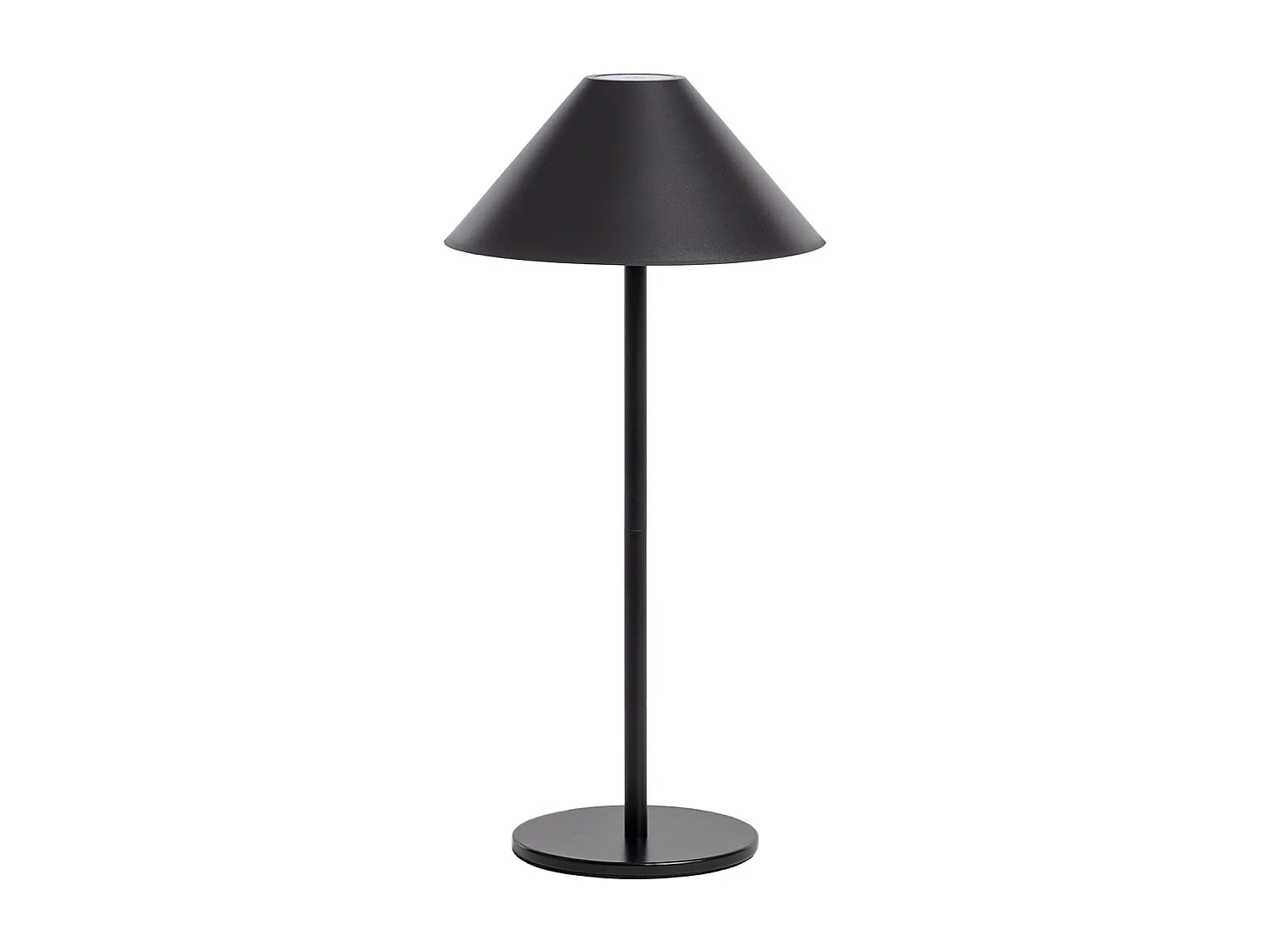 Lámpara de pie interior/exterior led inalámbrica, h32cm negro