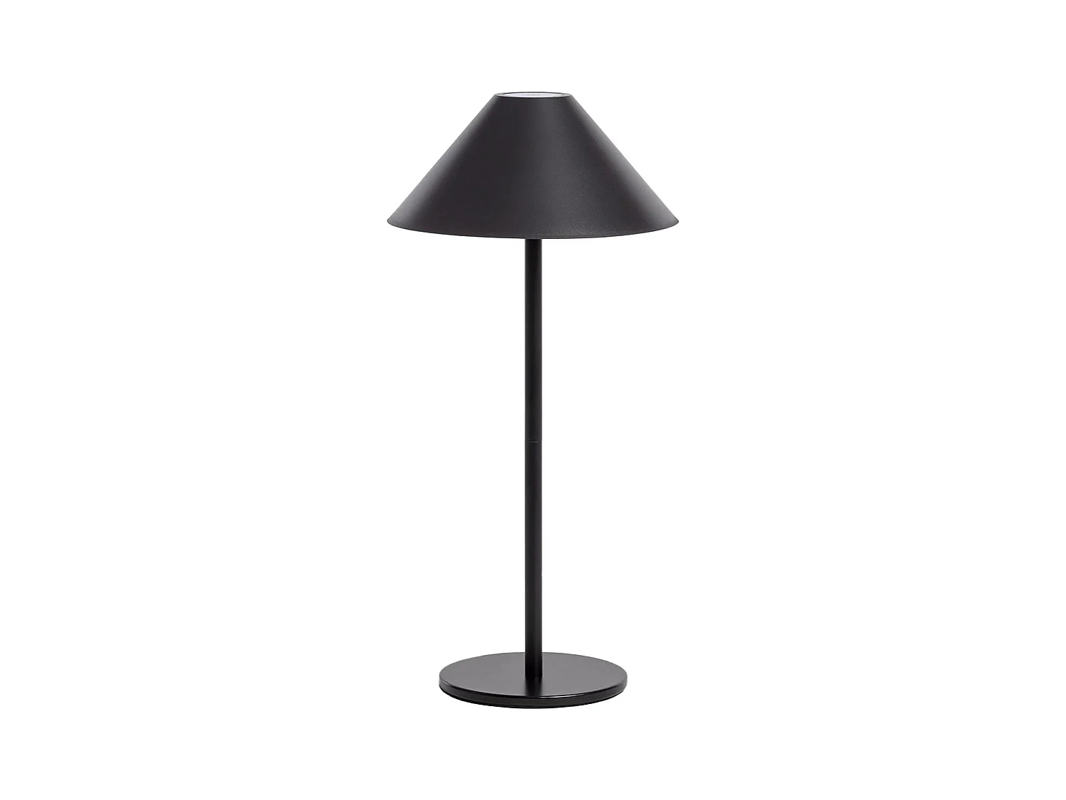 Lampe à poser intérieur/extérieur LED sans fil rechargeable Adam noir H 135cm Ø 19cm