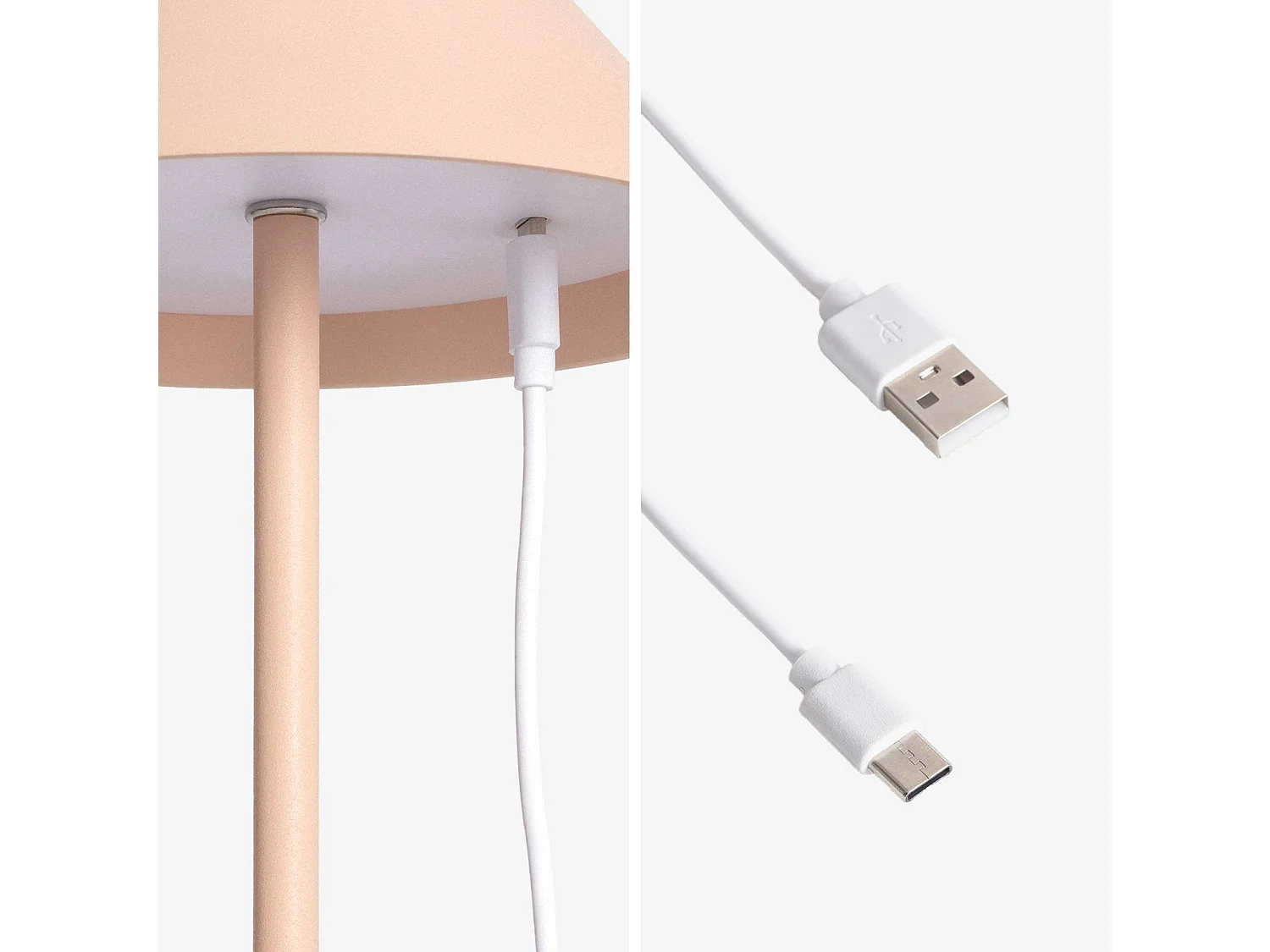 Lampada a led senza fili, 135cm, beige