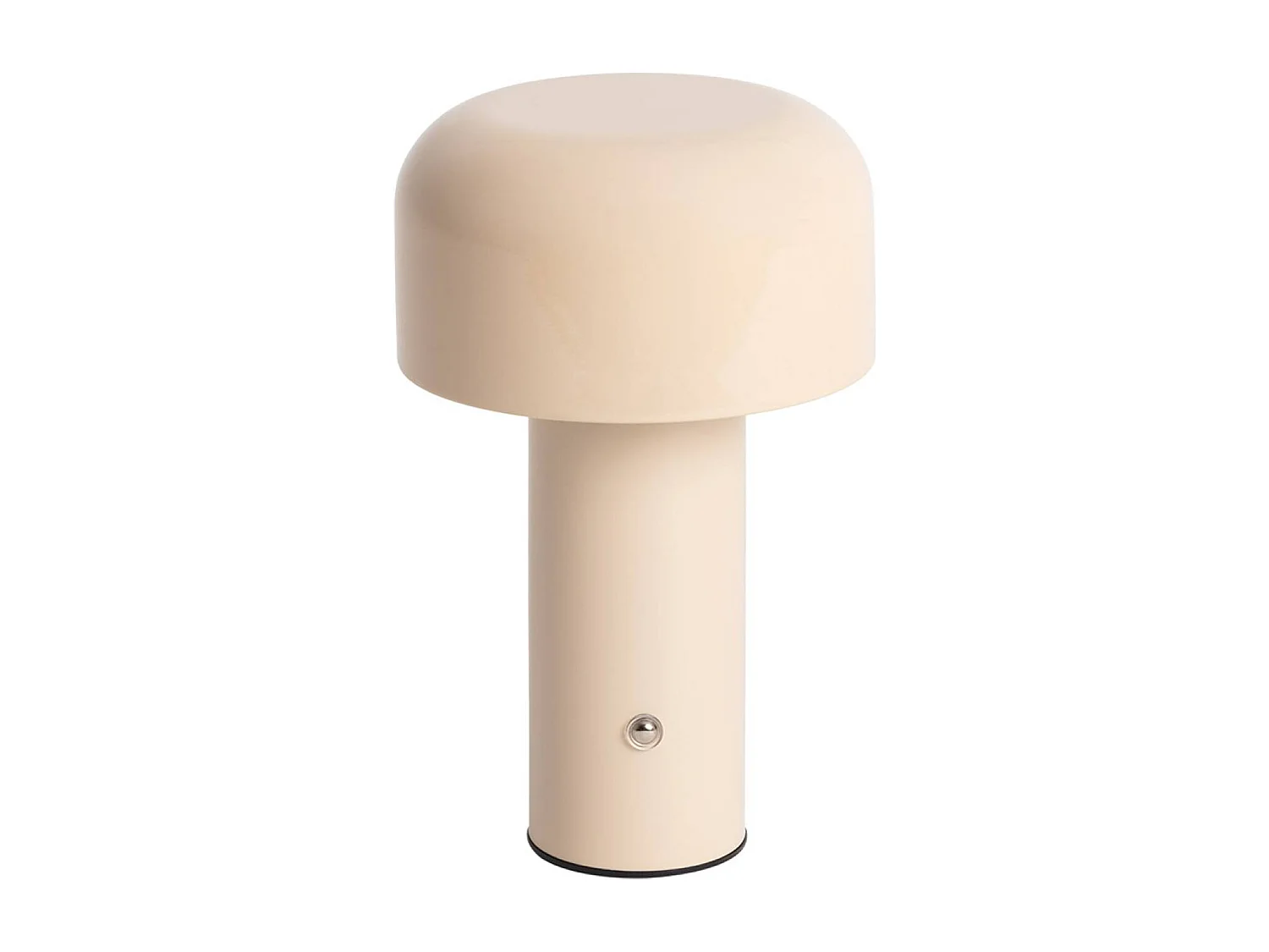 Lámpara led de metal para mesa interior, 13cm beige