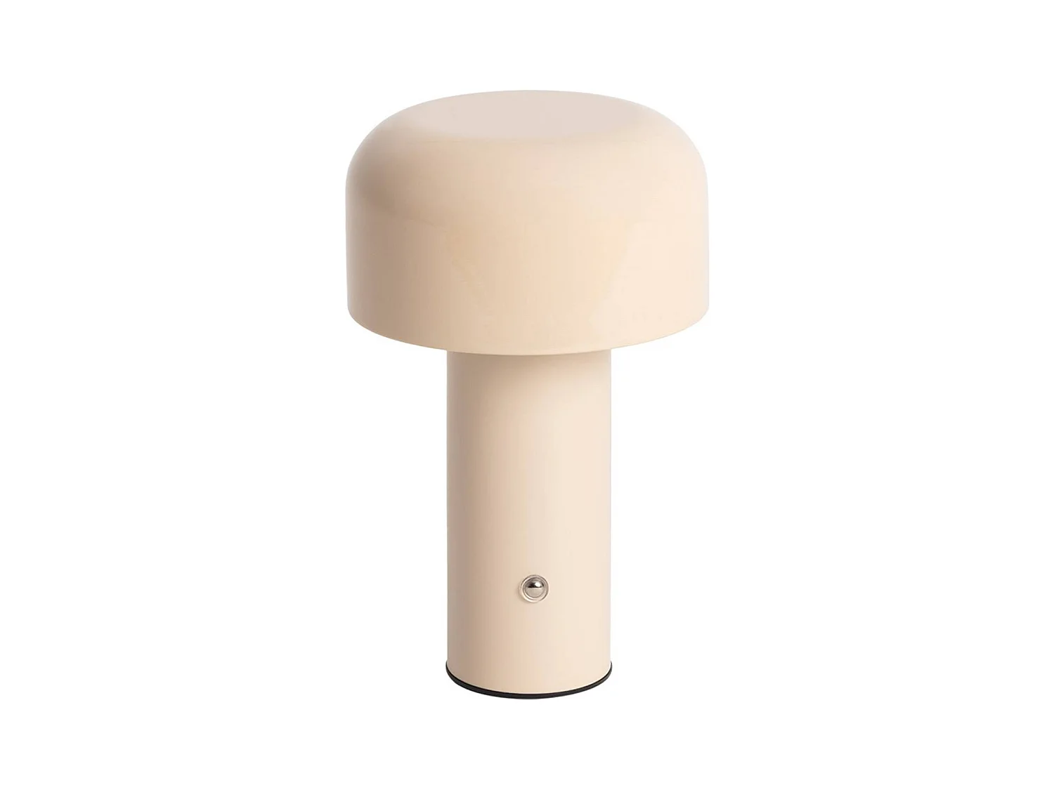 Lampe à poser LED  sans fil rechargeable Victor beige Ø 13cm