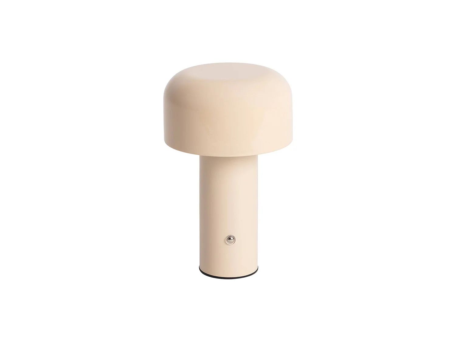 Lampe à poser LED  sans fil rechargeable Victor beige Ø 13cm