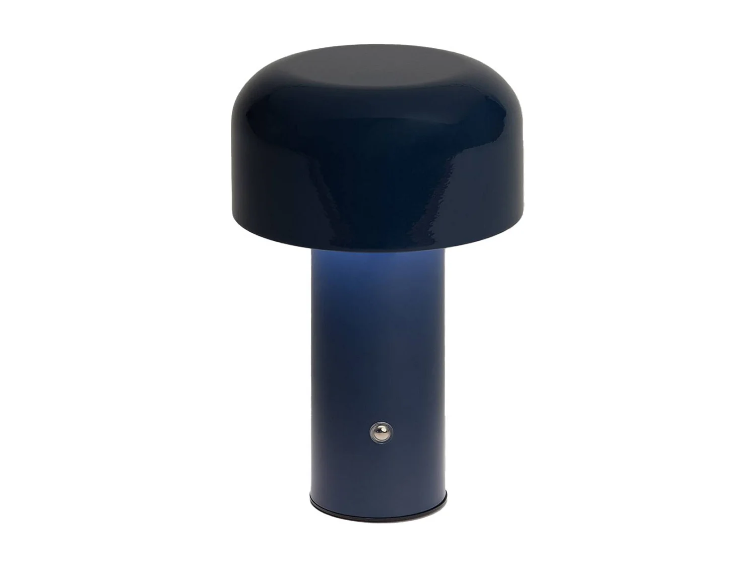 Lampada led in metallo, 13cm, blu