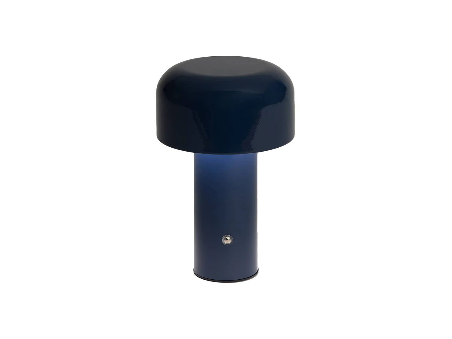 Lampe à poser LED sans fil rechargeable Victor bleu Ø 13cm