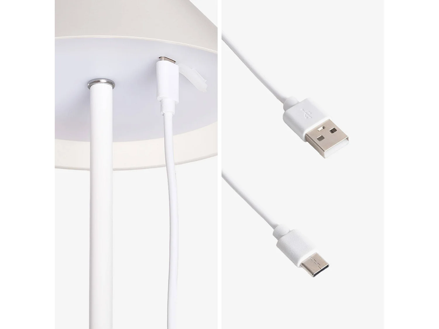 Lampada da tavolo led senza fili, 32cm, bianco
