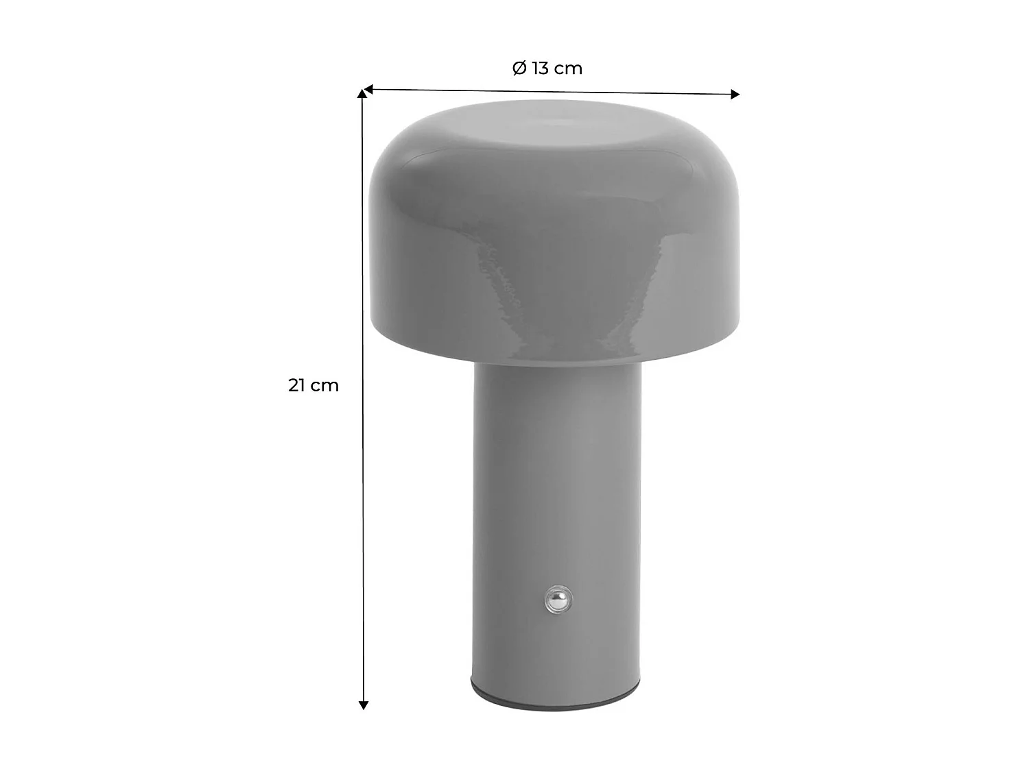 Lampe à poser LED sans fil rechargeable Victor rouge Ø 13cm