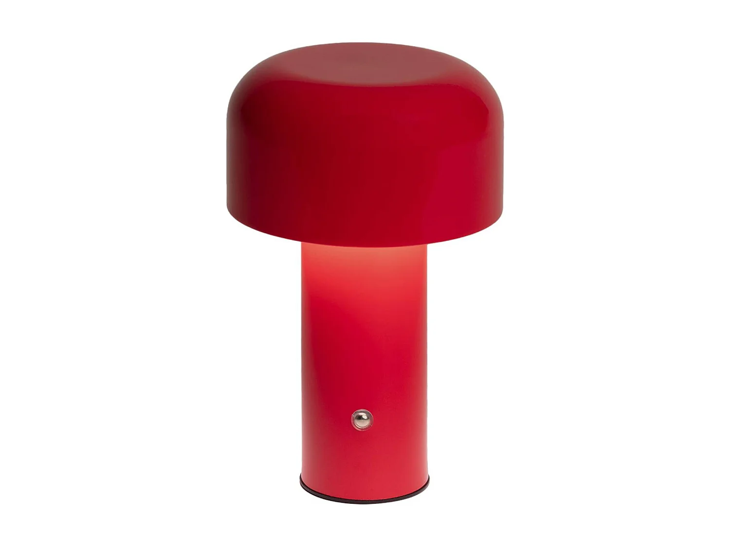 Lampe à poser LED sans fil rechargeable Victor rouge Ø 13cm