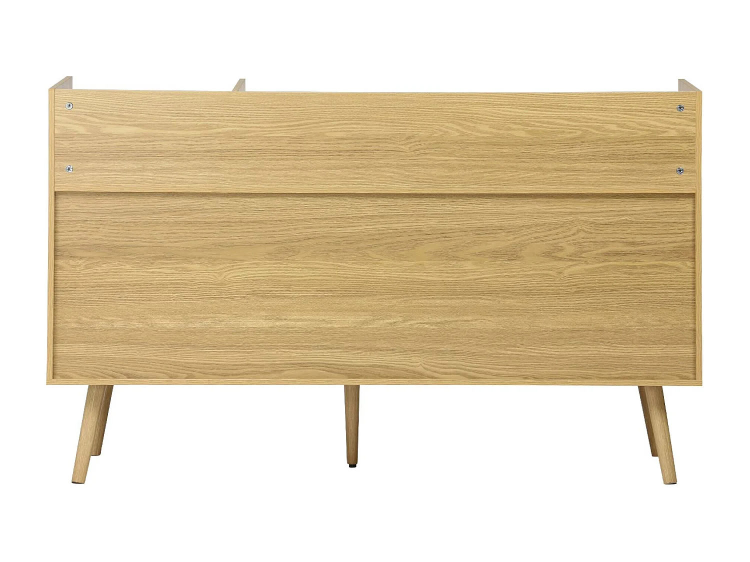 Mueble de vinilos xl estilo escandinavo, 130cm natural