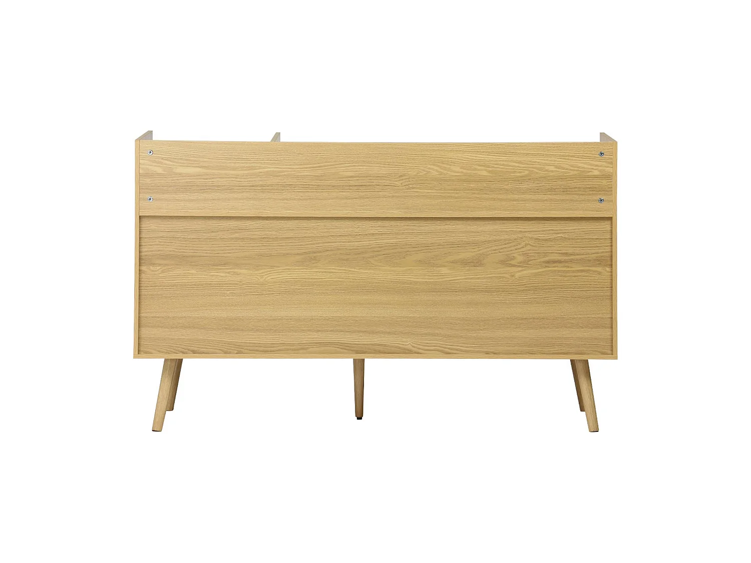 Mueble de vinilos xl estilo escandinavo, 130cm natural