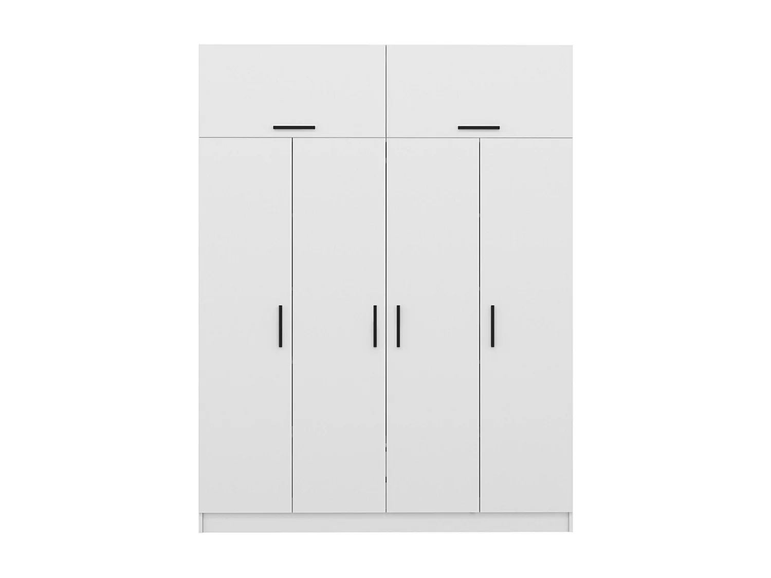 Dressing avec étagères et penderie 15 espaces de stockage blanc FOCH