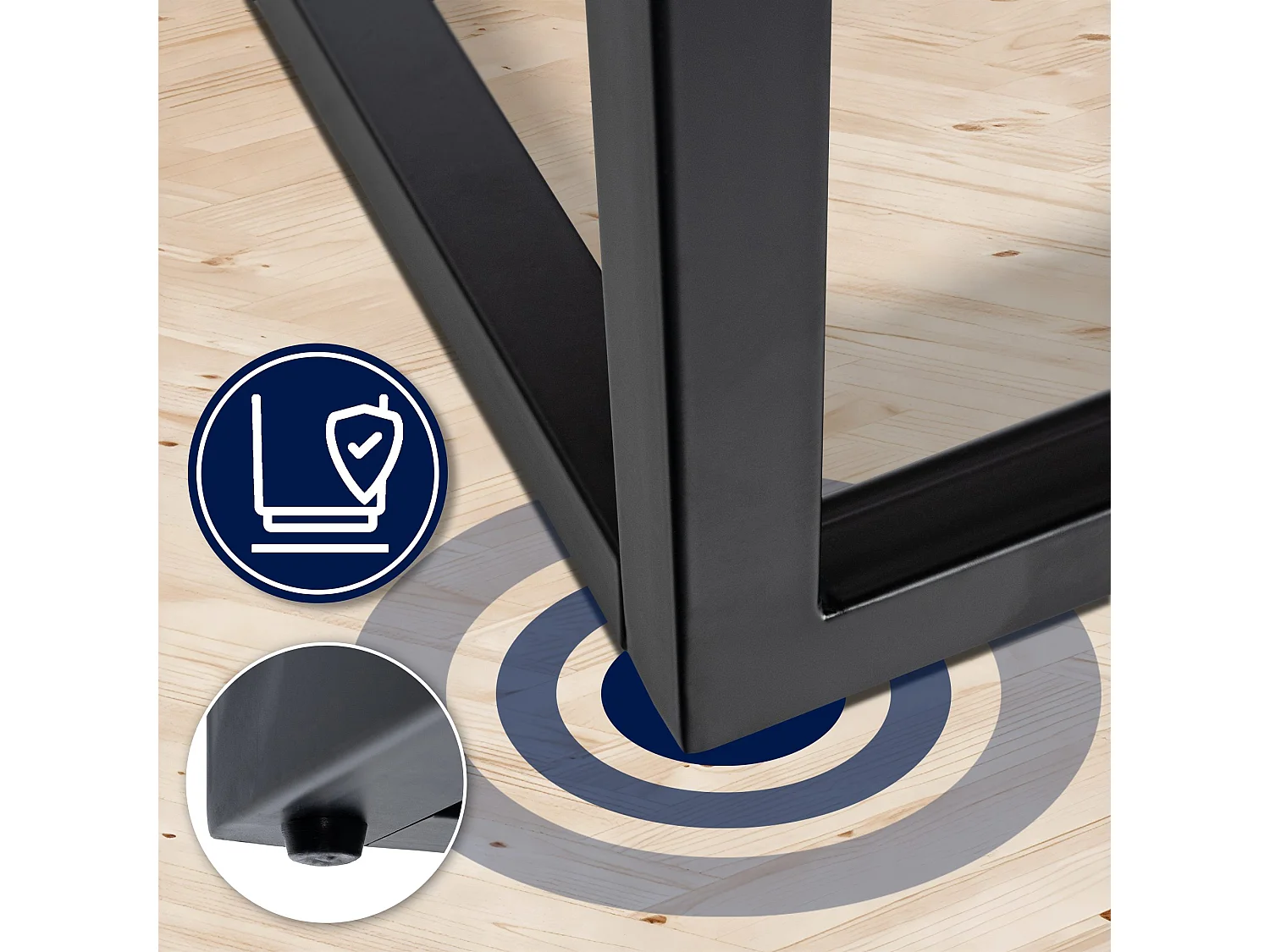 Table d'appoint - carré - Bois - 80 x 80 cm - Chêne - Manteo