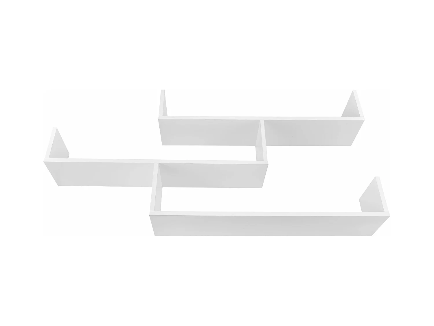 Étagère murale meuble 3 blanche 119 x 18 x 55 cm 03_0005202