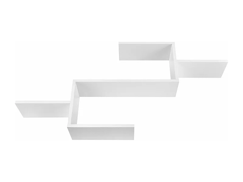 Estante de pared de diseño con almacenaje 104 cm blanco 03_0005205