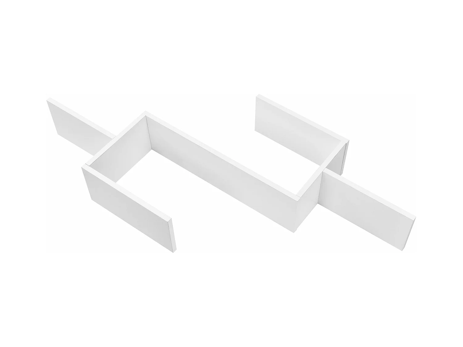 Étagère murale meuble design blanche 104 x 14.5 x 49.5 cm 03_0005205
