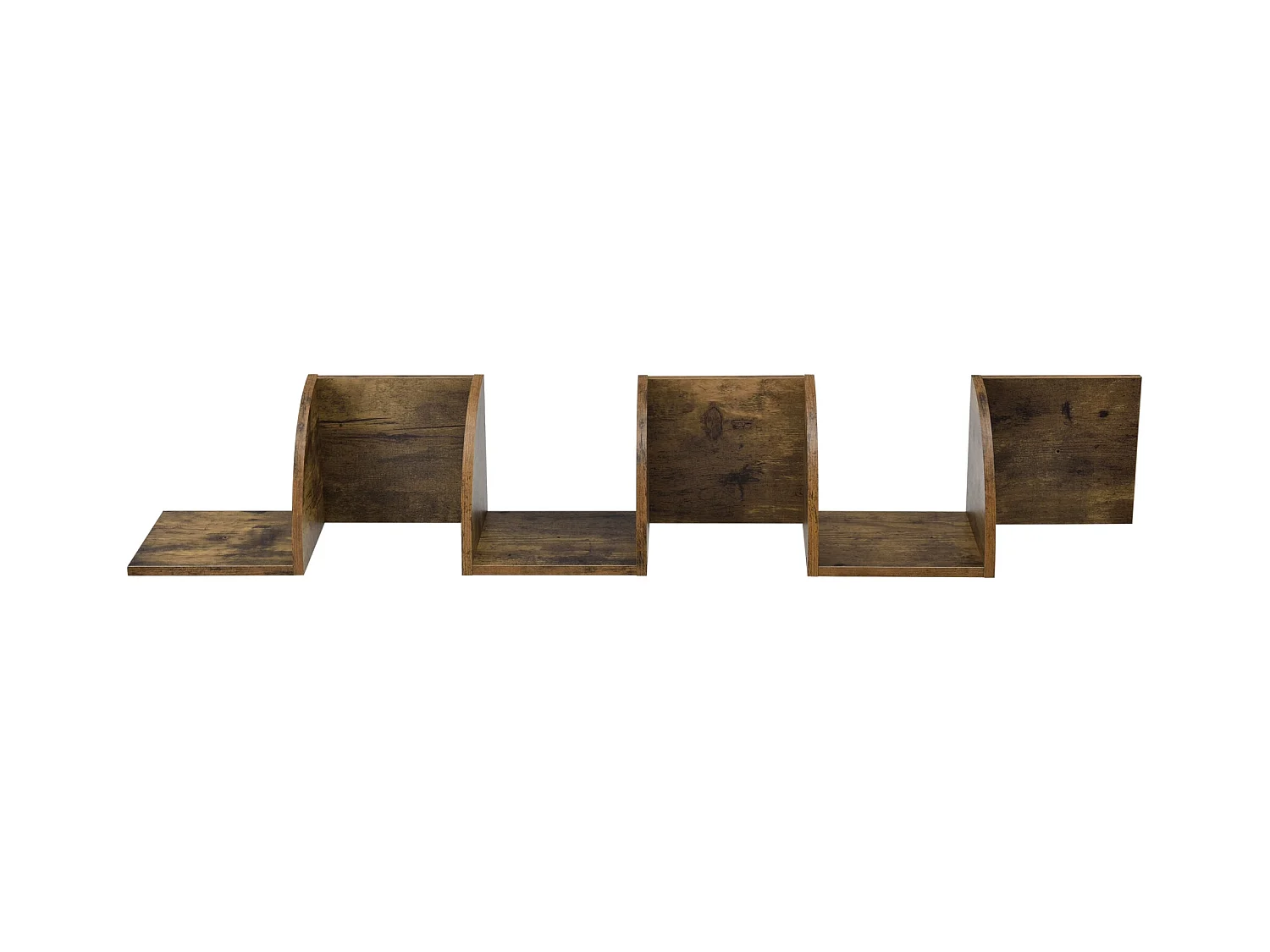 Étagère d'angle en forme effet bois marron 19.5 x 19.5 x 123 cm 03_0005172