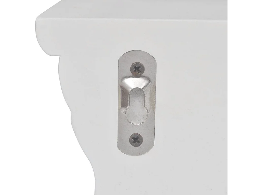 Aaliyah mueble de pared de diseño estante 2 piezas blanco 2702116/2