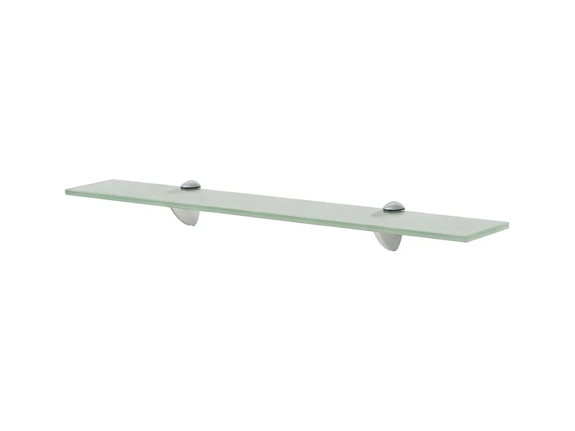 Elegante prateleira de parede transparente de vidro 60 x 10 cm 8 mm 2702138/2
