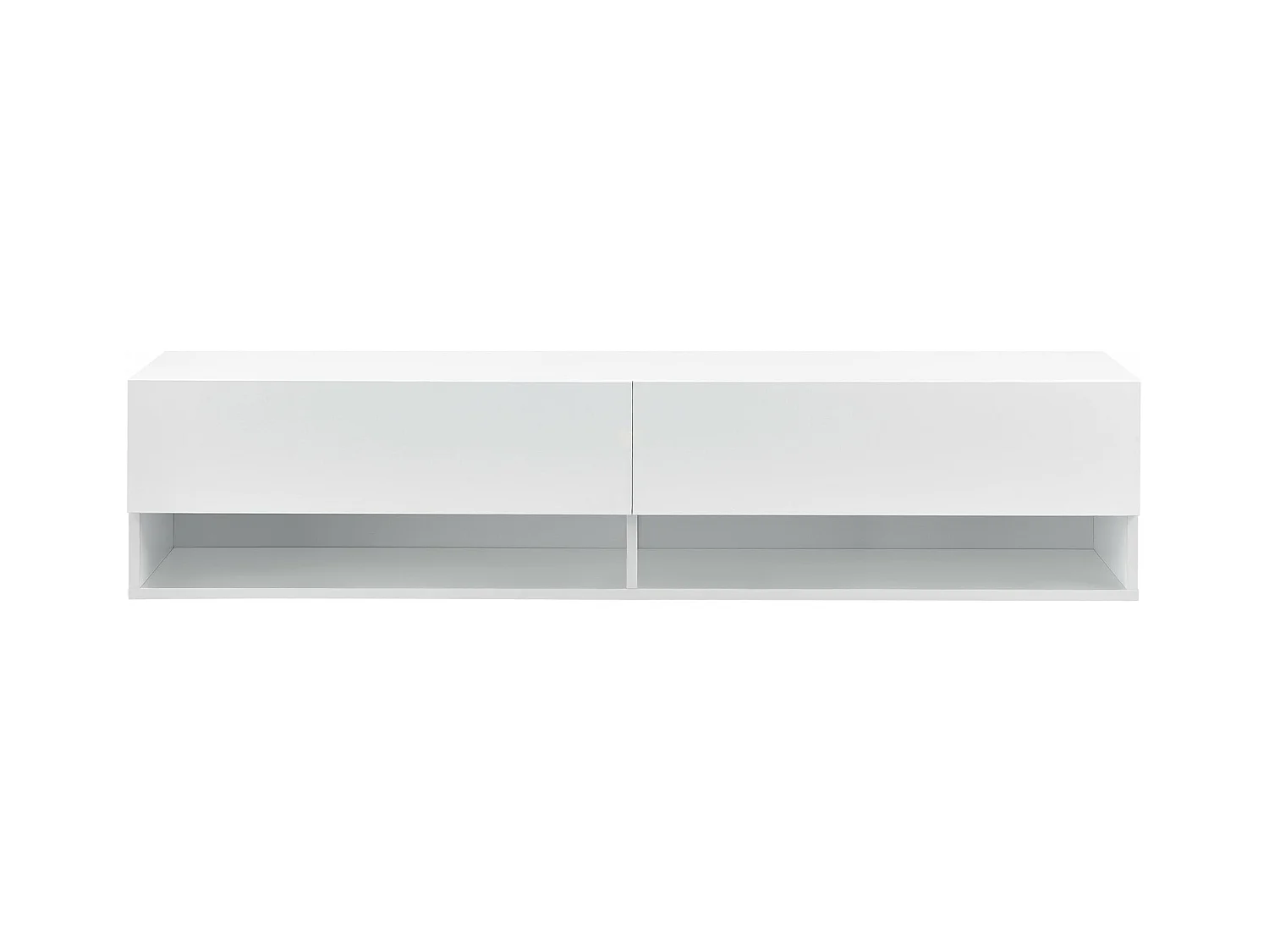 Étagère murale 2 tiroirs blanche 140 x 31 x 30 cm 03_0005184