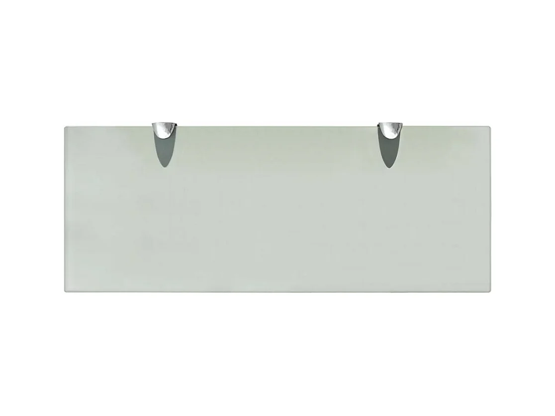 Armário de prateleira parede móveis de design vidro 50 x 20 cm vidro 8 mm 2702161/2