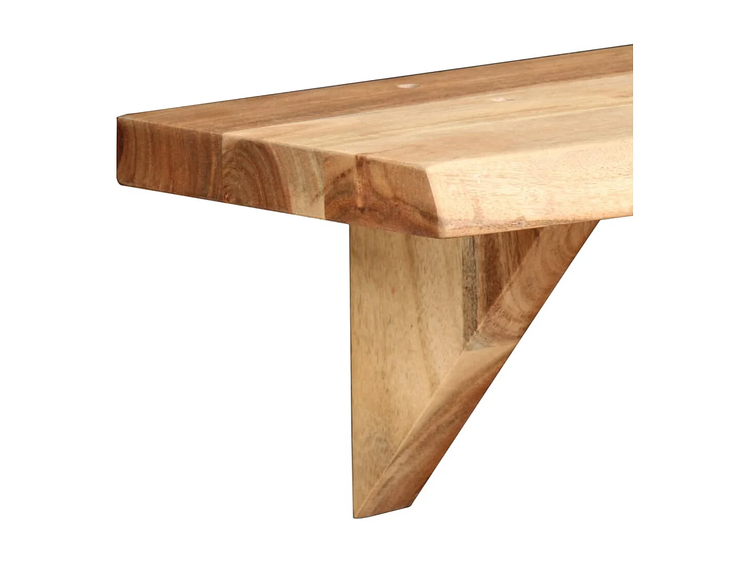 Mueble de pared de diseño estante 2 piezas 90 cm madera maciza 2702231/2