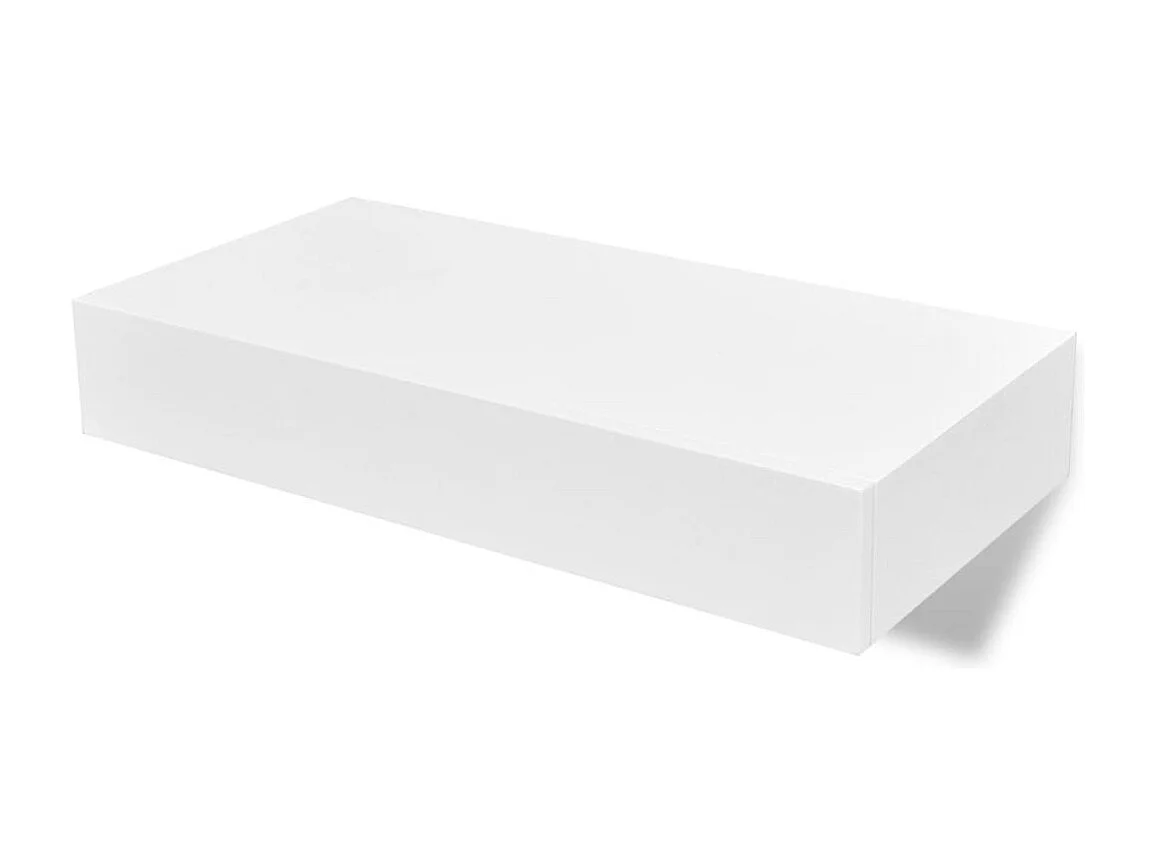 Étagère design murale avec effet bois blanche 48 x 25 x 8 cm 2702113/2