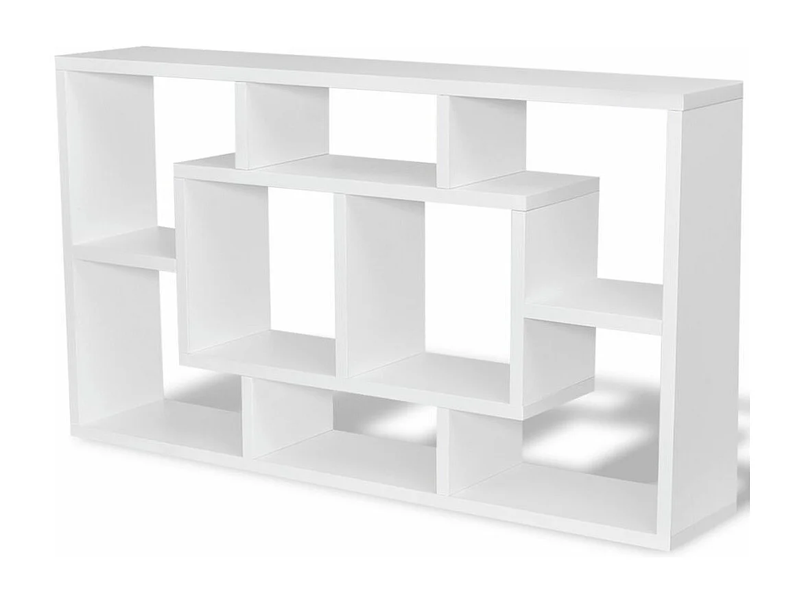 Mueble de pared de diseño con 8 compartimentos en blanco 2702117/3