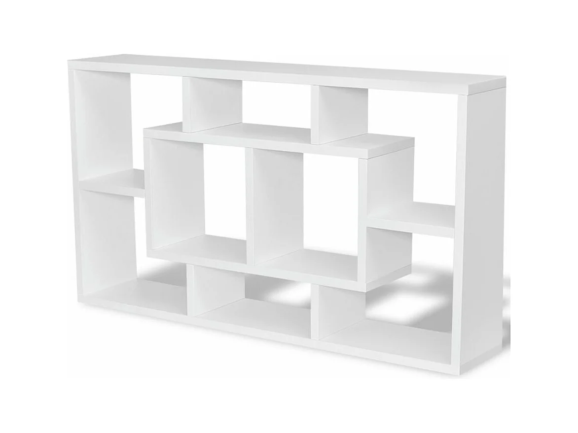 Scaffale da parete di design con 8 scomparti bianchi 2702117/3