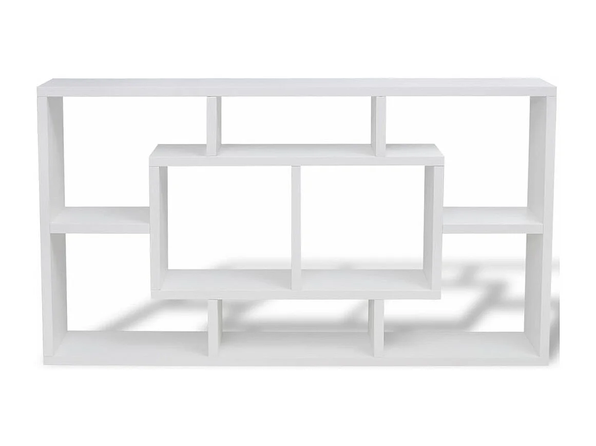 Mueble de pared de diseño con 8 compartimentos en blanco 2702117/3