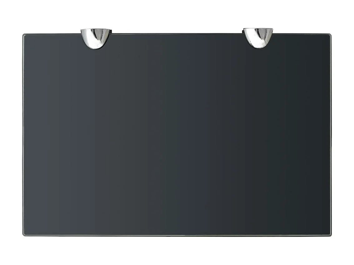 Mensola da parete di design moderno in vetro 30 x 20 cm 8 mm nero 2702151/2