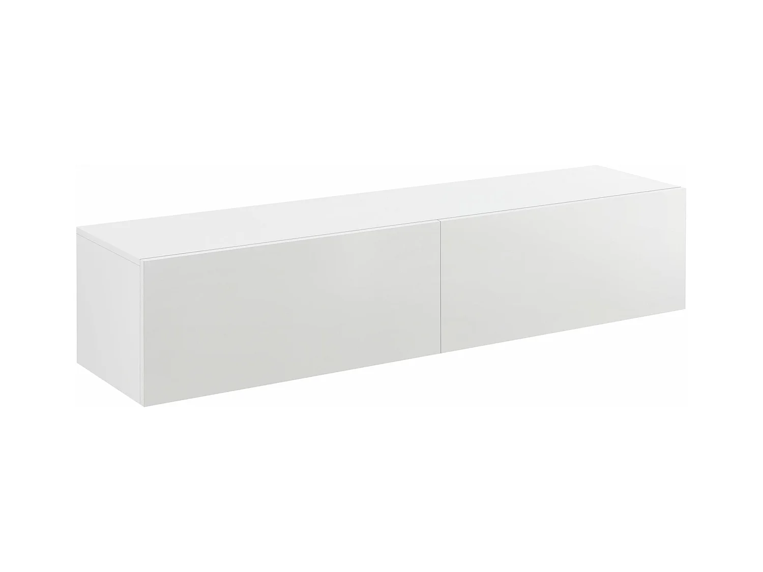 Mensola di design porta TV con 2 cassetti 140 cm bianco 03_0005187