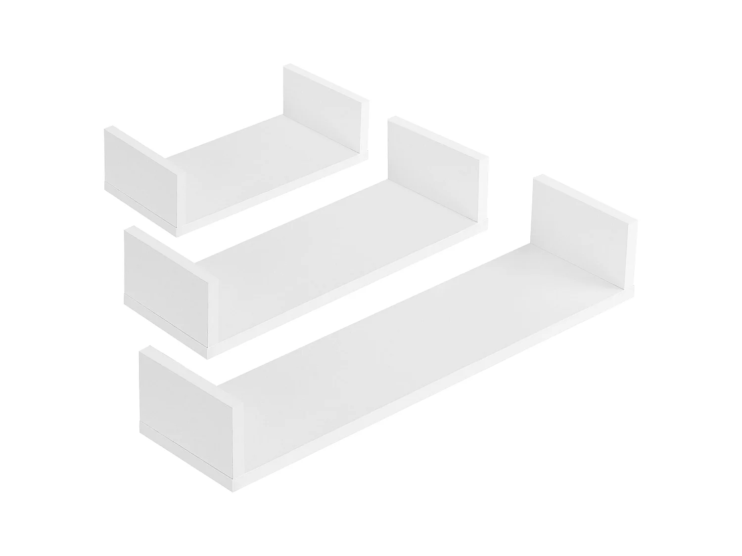 Lot de 3 étagères blanche 60 x 15 x 10 cm 03_0005795