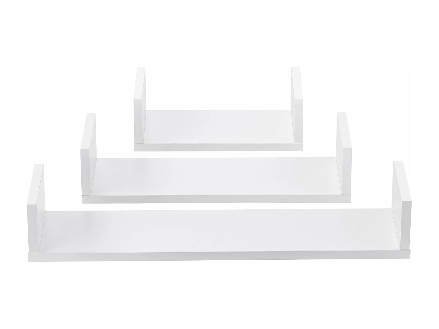 Lot de 3 étagères blanche 60 x 15 x 10 cm 03_0005795