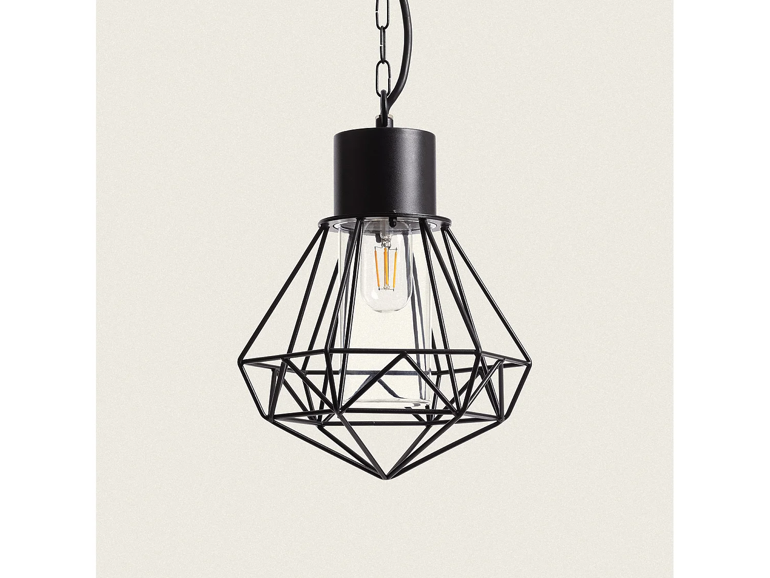 Suspension Extérieure Acier Inoxydable Niamey Noir