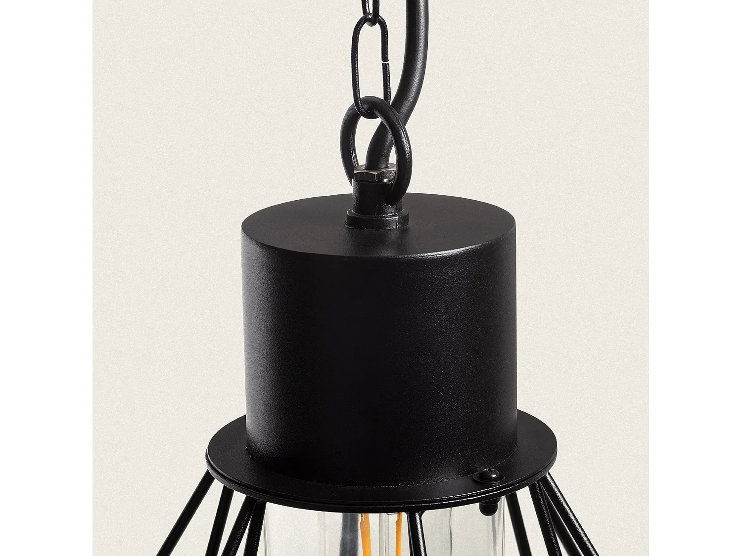 Suspension Extérieure Acier Inoxydable Niamey Noir