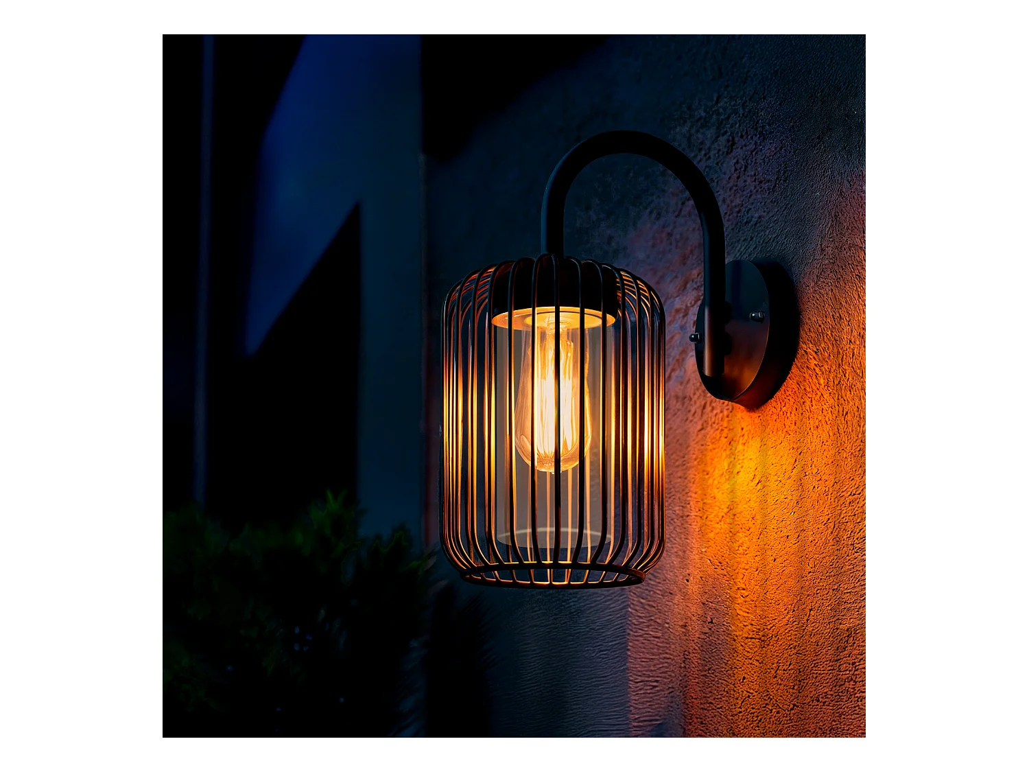 Lampe Murale Extérieure Acier Inoxydable Dadawa Round Noir