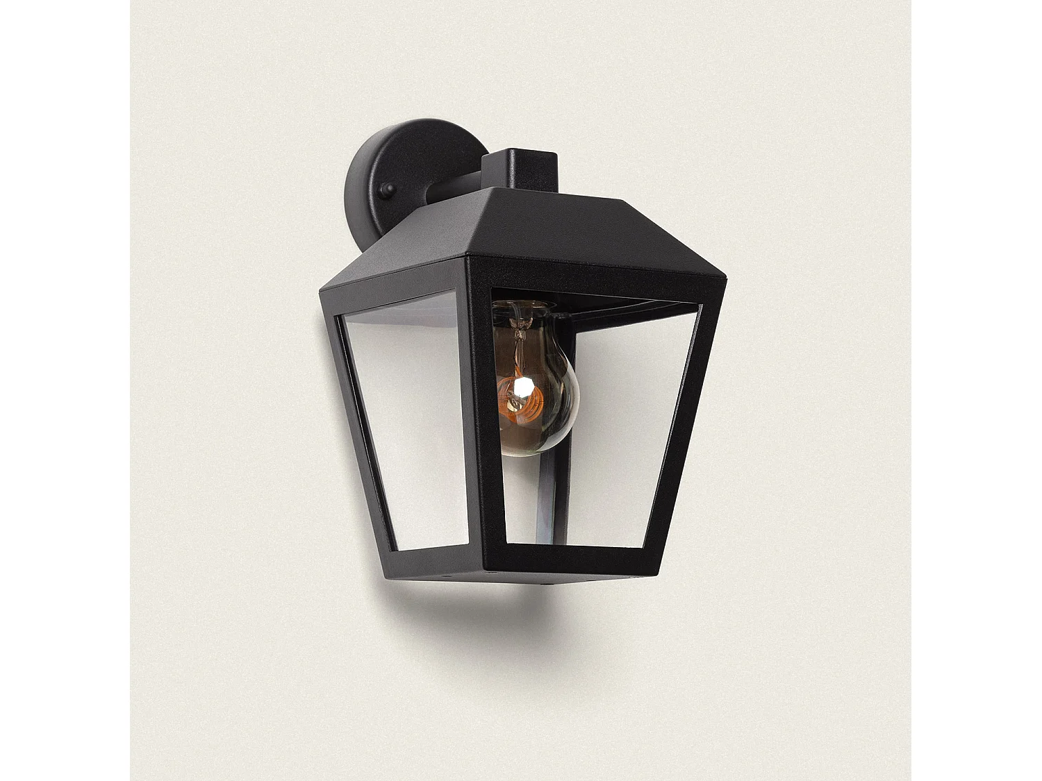 Lampada da Parete per Esterni Alluminio Ketsa Nero
