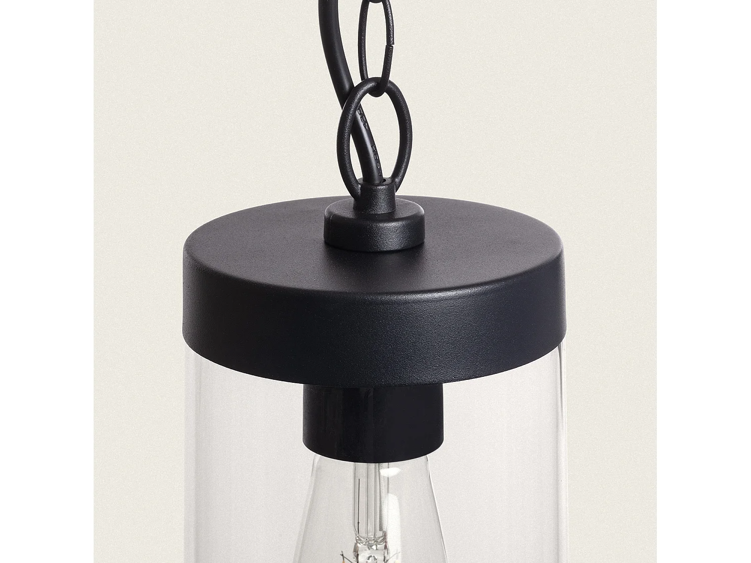 Lámpara Colgante Exterior Silphco Negro