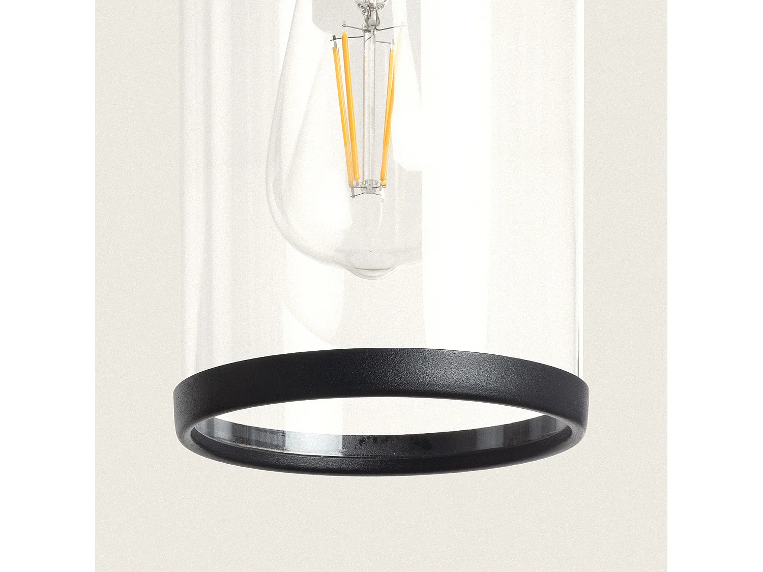 Lámpara Colgante Exterior Silphco Negro