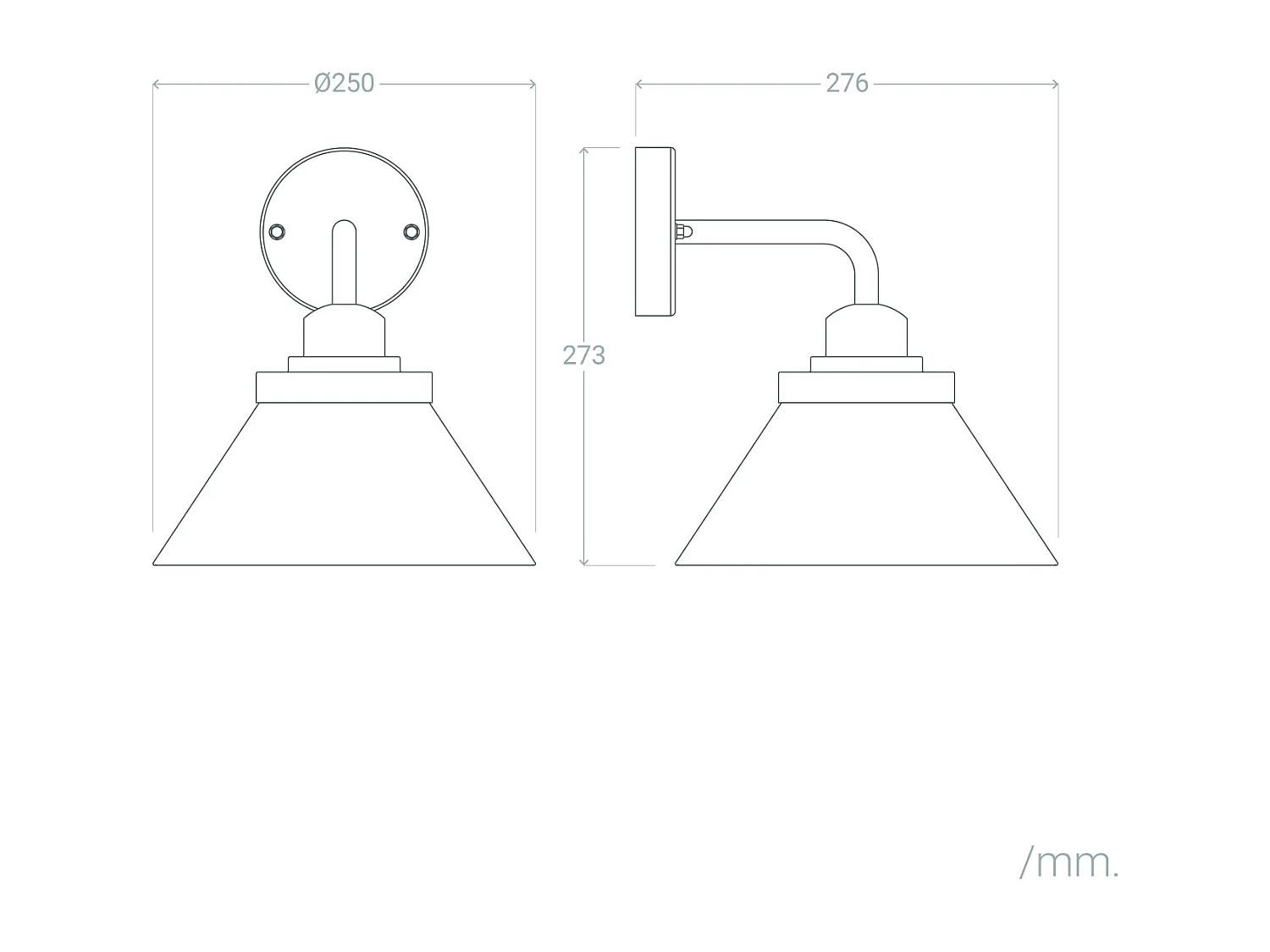 Lampe Murale Extérieure Aluminium Medow Vert
