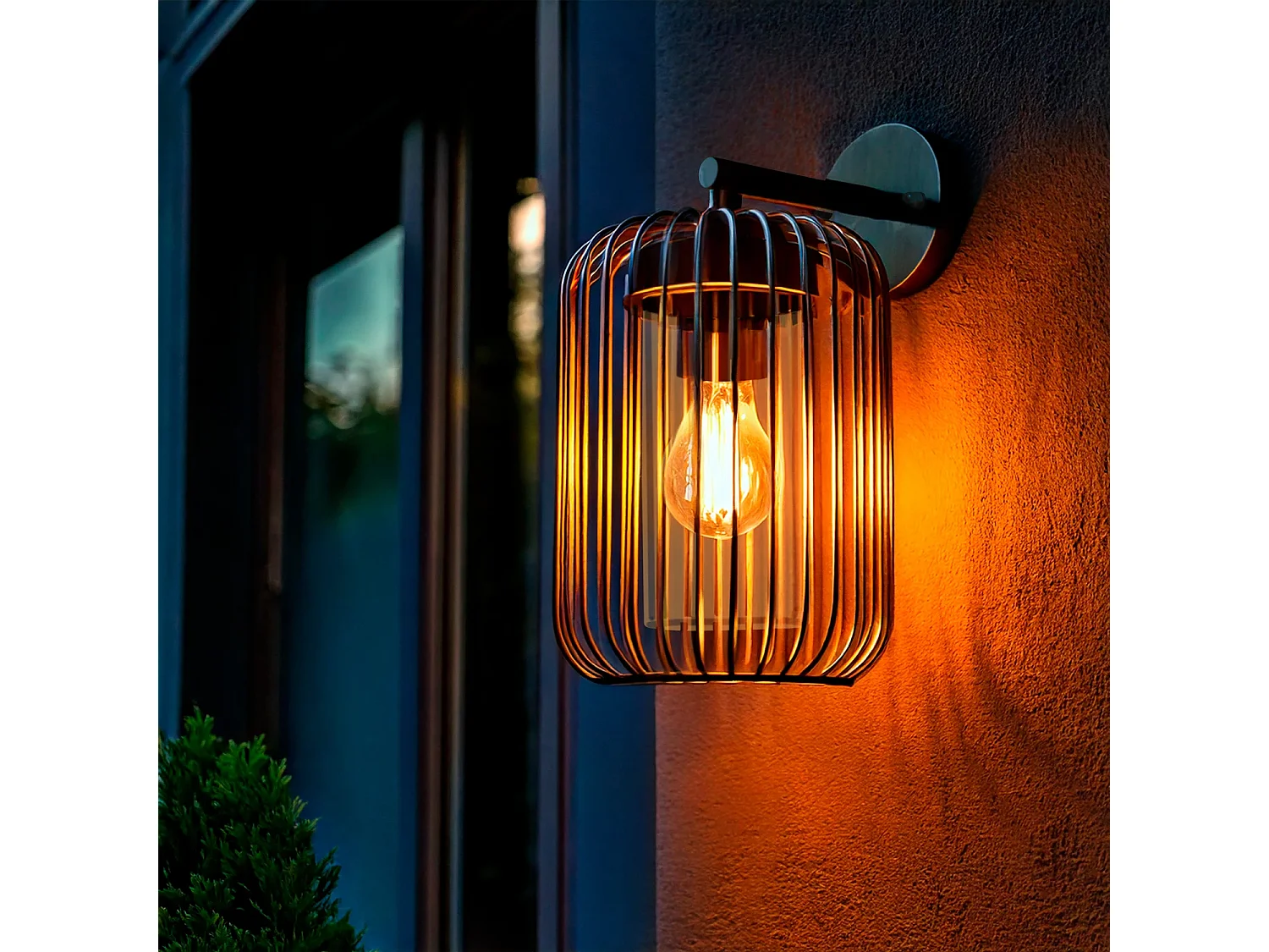 Lampada da Parete per Esterni Acciaio Inox Dadawa Nero