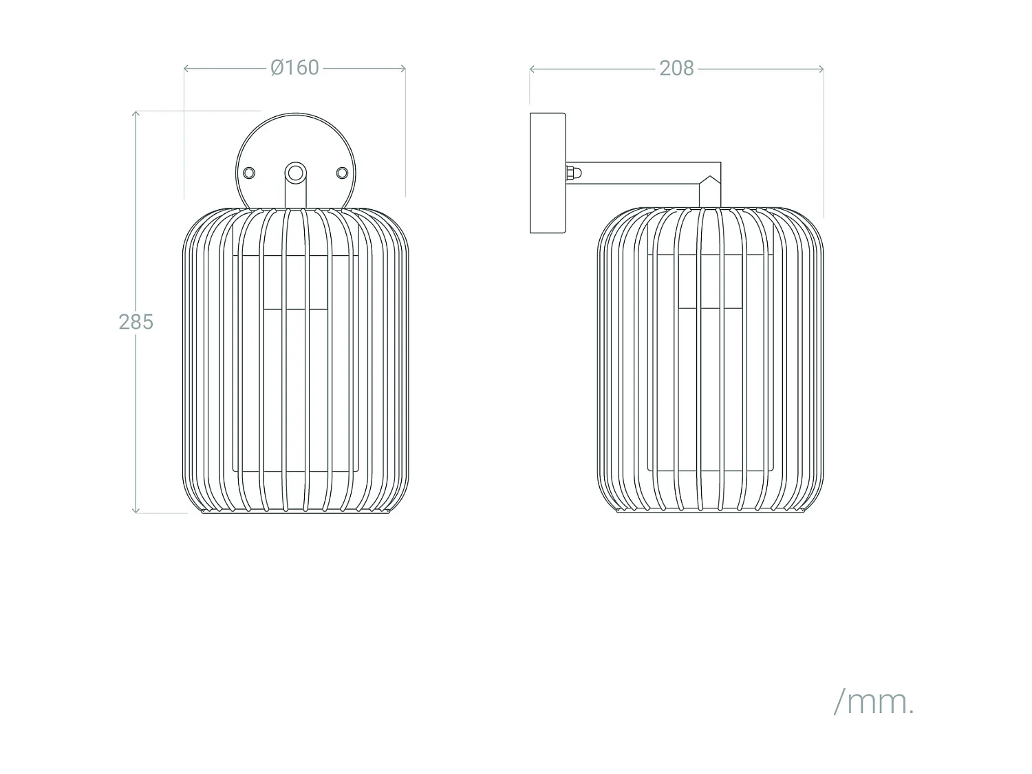 Lampada da Parete per Esterni Acciaio Inox Dadawa Nero