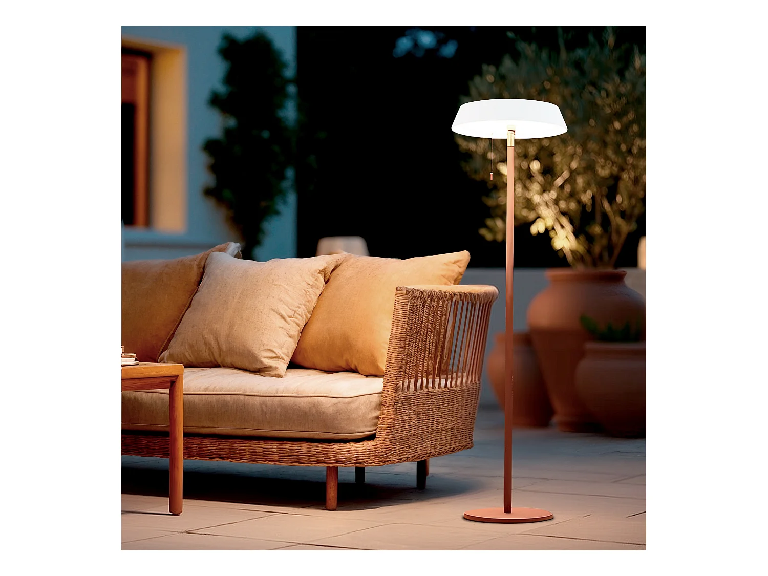 Lampadaire Solaire Extérieur Aldana 2.6W Noir