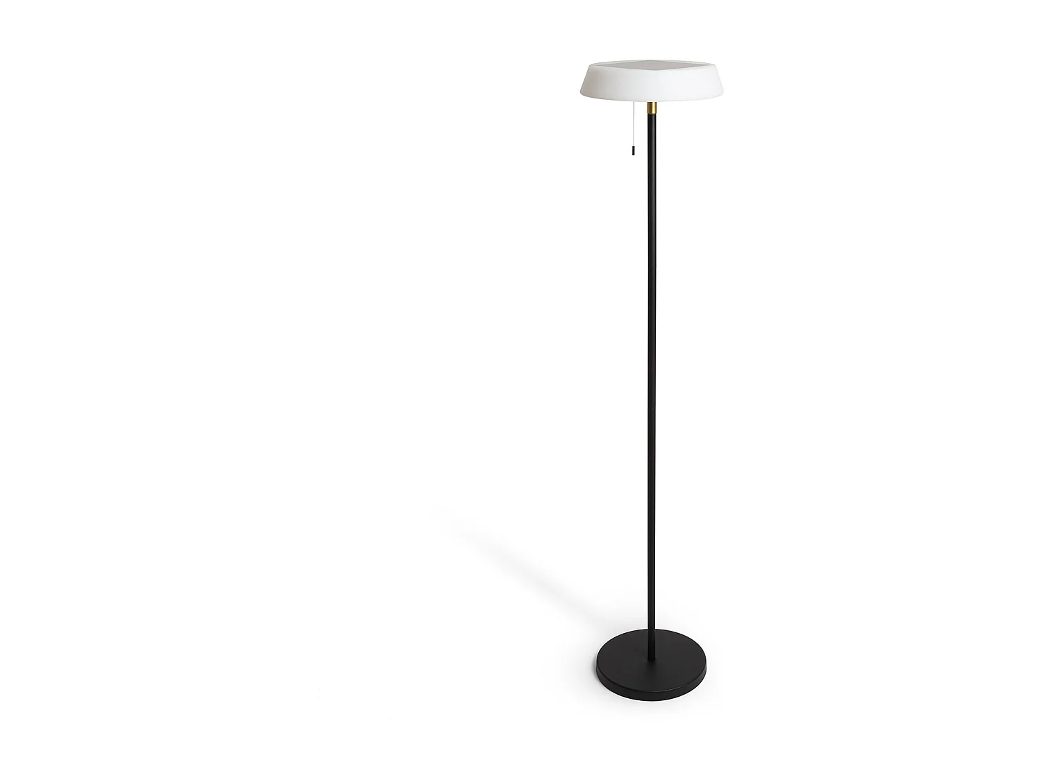 Lampadaire Solaire Extérieur LED 2,6W Métal Aldana Noir