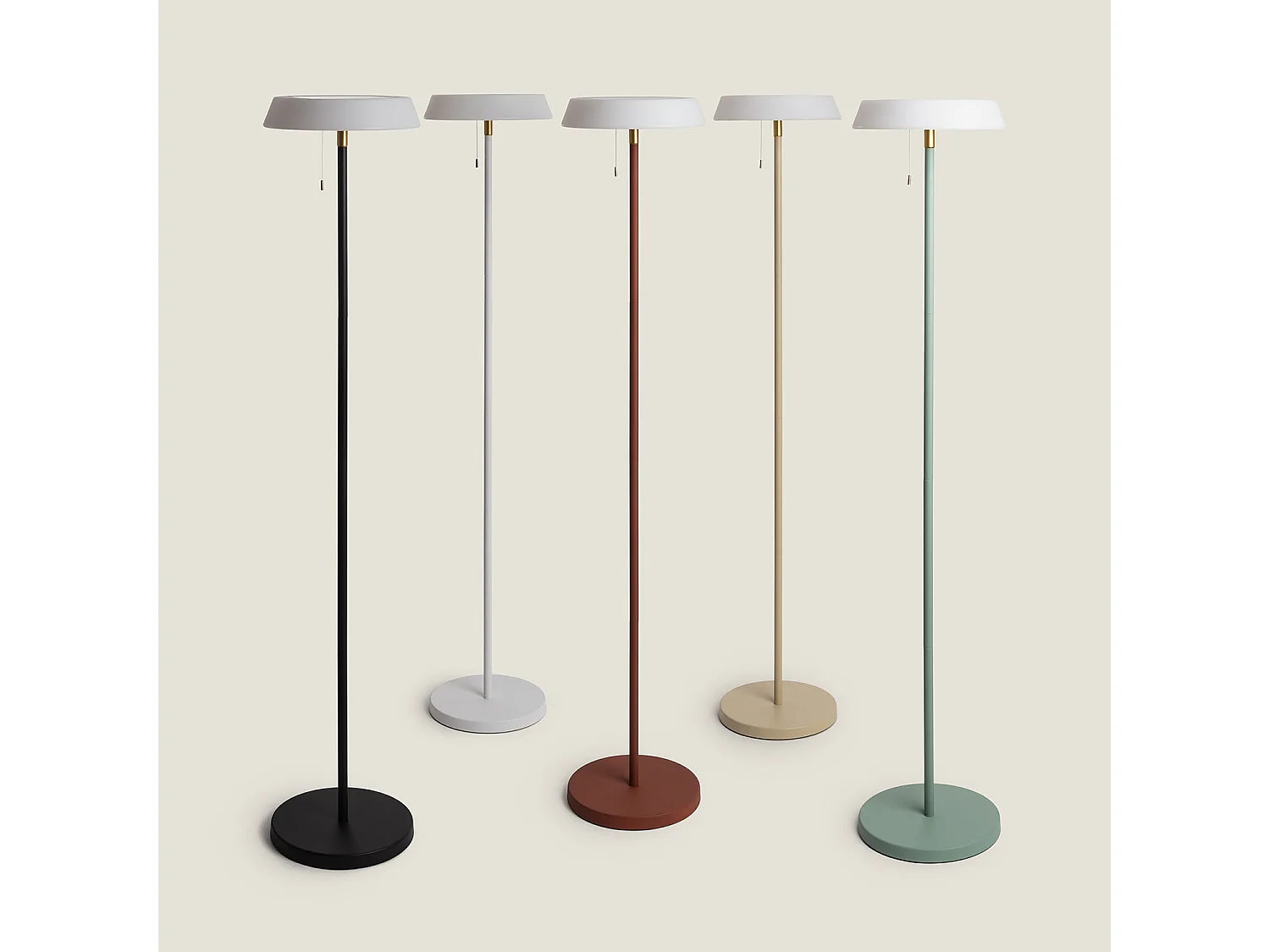 Lampadaire Solaire Extérieur LED 2,6W Métal Aldana Noir