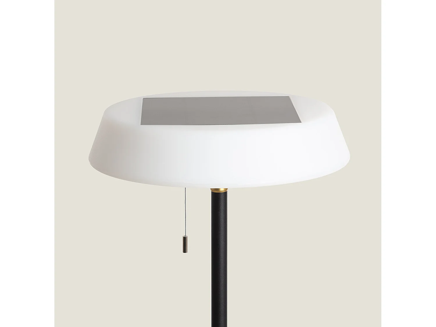 Lampadaire Solaire Extérieur LED 2,6W Métal Aldana Noir