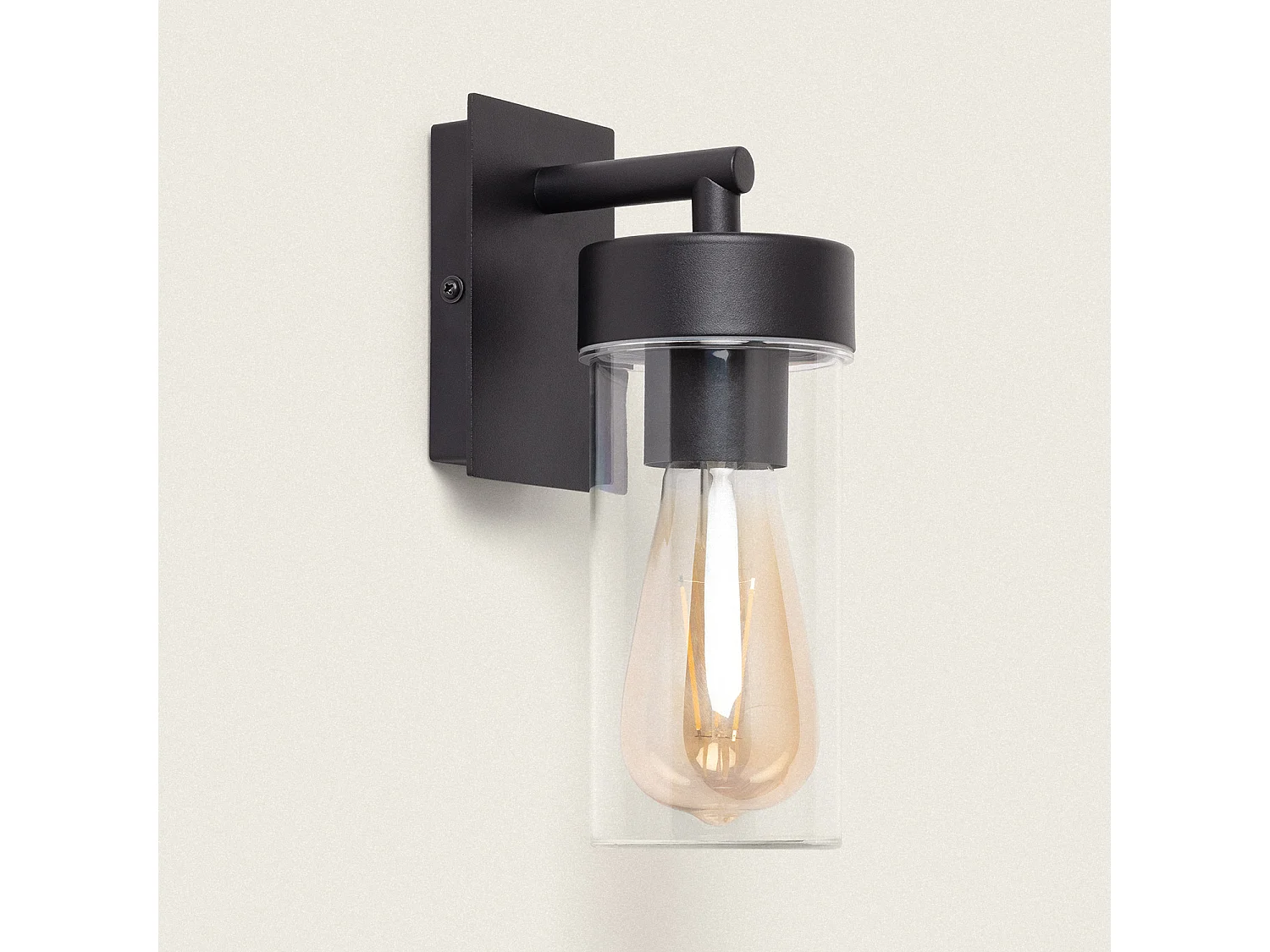 Lampe Murale Extérieure Aluminium Lutsha Noir