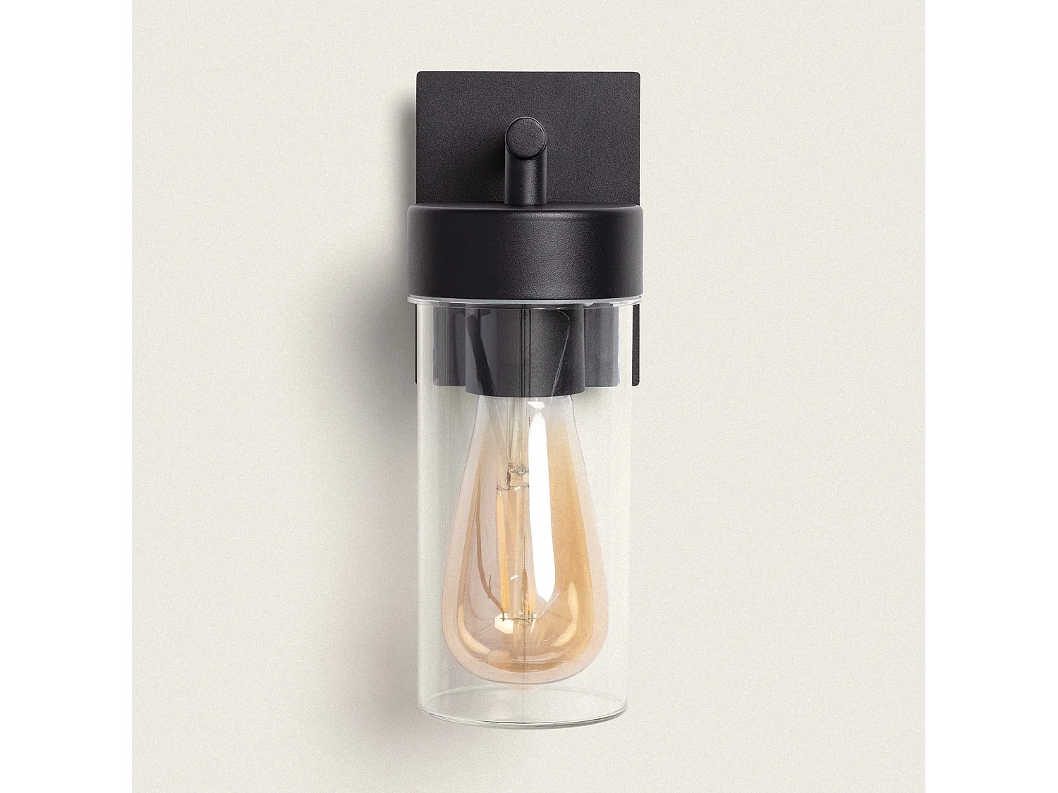 Lampe Murale Extérieure Aluminium Lutsha Noir