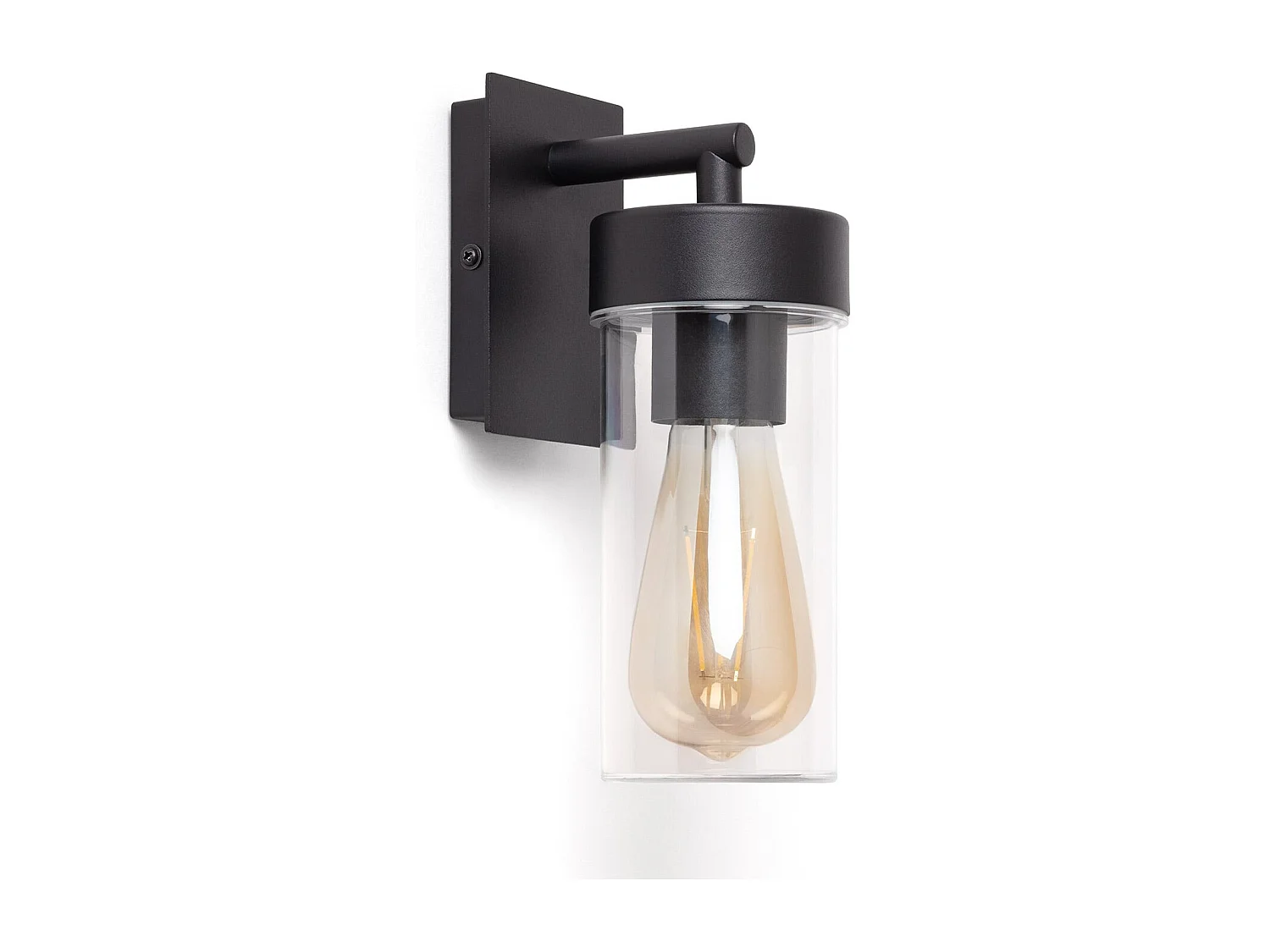Lampe Murale Extérieure Aluminium Lutsha Noir